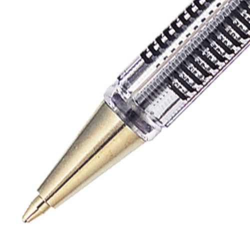 Pentel Superb Ballpoint Pen 1.0mm Tip 0.5mm Line Black (Pack 12) BK77M-A