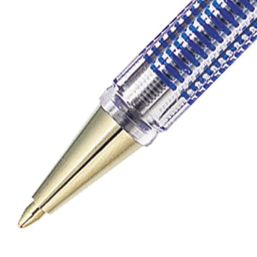 Pentel Superb Ball Pen Medium 1.0mm Tip 0.5mm Line Blue Ref BK77M-C [Pack 12] Pentel Co
