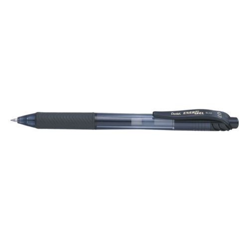 Pentel Energel X Gel Retractable Gel Rollerball Pen 0.7mm Tip 0.35mm Line Black (Pack 12) - BL107-AX