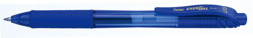 Pentel EnerGel X Gel Retractable Rollerball Rubber Grip 0.7mm Blue BL107-CX [Pack 12]