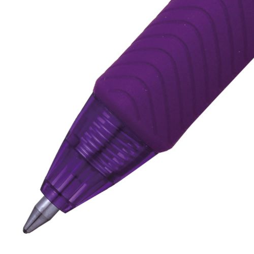 16692PE - Pentel Energel X Gel Retractable Gel Rollerball Pen 0.7mm Tip 0.35mm Line Violet (Pack 12) - BL107-VX