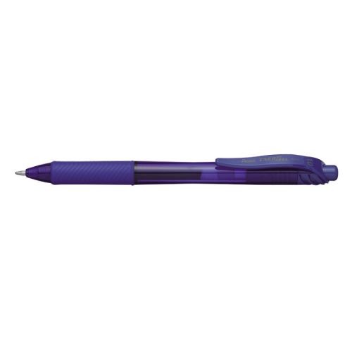 Pentel Energel X Gel Retractable Gel Rollerball Pen 1.0mm Tip 0.5mm Line Blue (Pack 12) BL110-C