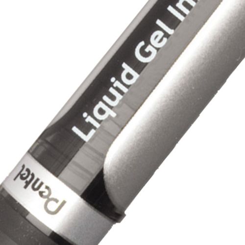Pentel Energel XM Gel Rollerball Pen 0.7mm Tip 0.35mm Line Black (Pack 12) - BL57-AO