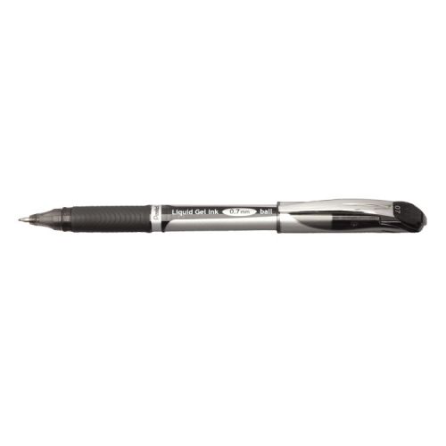 Pentel Energel XM Gel Rollerball Pen 0.7mm Tip 0.35mm Line Black (Pack 12)