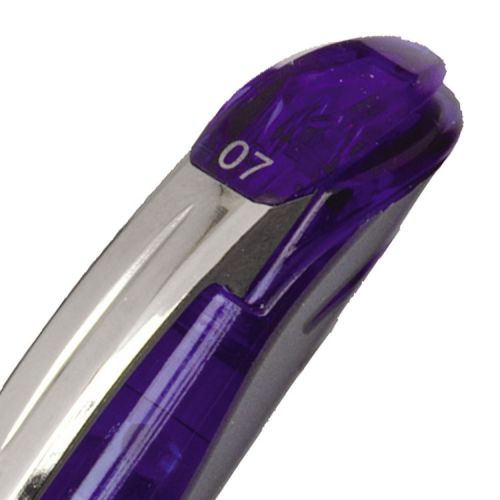 This Pentel EnerGel Xm pen features a chunky, metallic-look barrel with a rubber grip for comfort in use. With revolutionary, refillable liquid gel ink, the EnerGel formula is quicker drying and smoother flowing than ordinary gel ink, giving a similar sensation to liquid ink. The medium 0.7mm tip writes a 0.35mm line width for general use at home, work, or at school. This pack contains 12 blue pens.