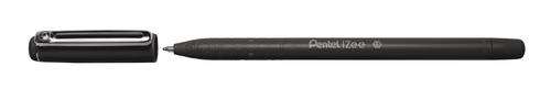 Pentel iZee BX460 Ballpoint Pen Pk 12  Black / Cap with Metal Clip/Line Width 0.5 mm/Tip size 1.0 mm