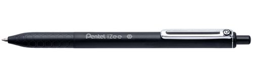 Pentel iZee BX460 Ballpoint Pen Pk 12  Black / Retractable/Line Width 0.5 mm/Tip size 1.0 mm