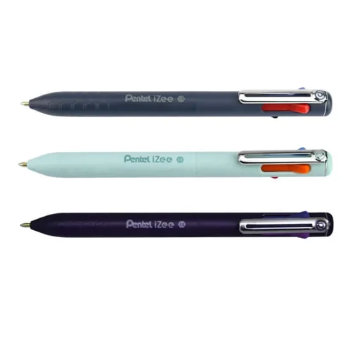 Pentel IZEE 4 Colour Ballpoint Pen Everyday 1.0mm Tip 0.5mm Line (Pack 12) BXC470-DC 76434PE Buy online at Office 5Star or contact us Tel 01594 810081 for assistance