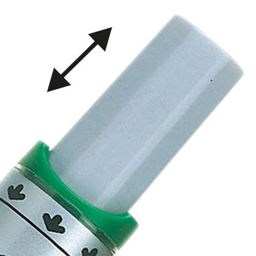 Pentel Whiteboard Marker Bullet Tip 3mm Line Green (Pack 12) - MWL5M-DO