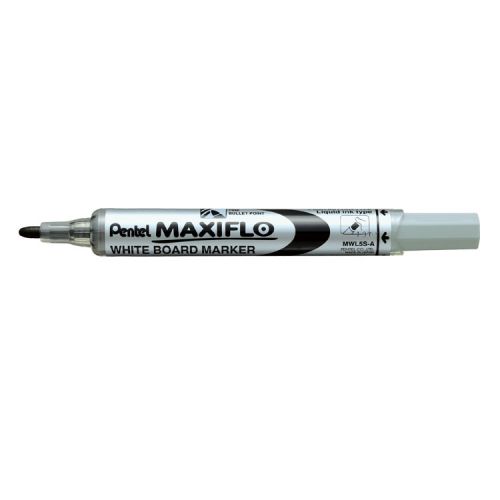 Pentel Maxiflo Whiteboard Marker Fine Bullet Black