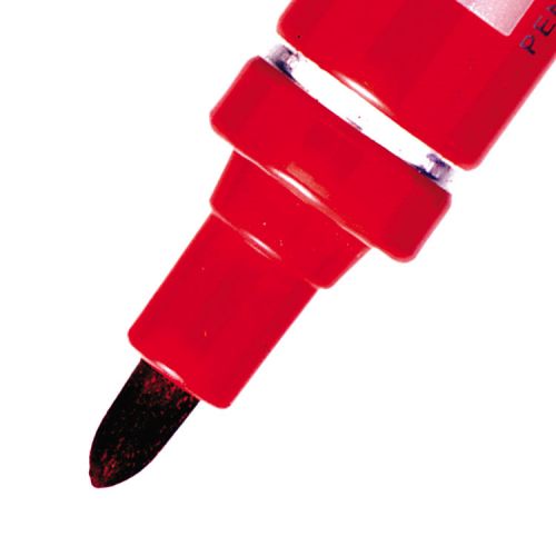 Pentel N50 Permanent Marker Bullet Tip 2.2mm Line Red (Pack 12) - N50-B