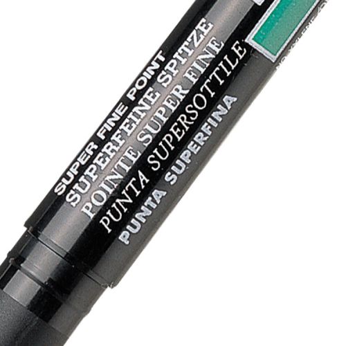 17462PE | Pentel Superfine Point Permanent Marker NMF50 black is suitable for accurate work in offices and domestic environments. The NMF50 is a low odour permanent marker that does not contain xylene or toluene and is suitable for everyday use on most surfaces. Super fine tip housed in metal support and ventilated safety cap.  It’s ideal for marking in areas where space is limited with its 0.6mm tip which gives approximately a 0.3mm line width