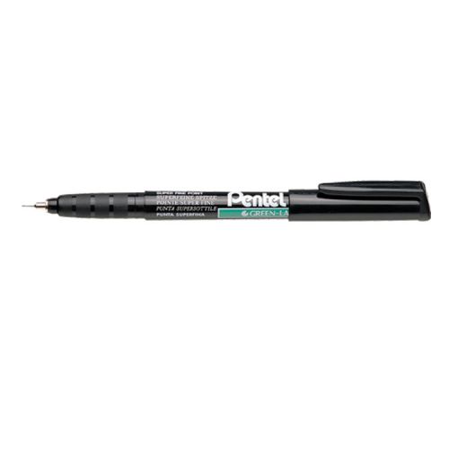 Pentel Permanent Marker Xylene/Toluenefree Superfine 0.4mm Line Black Permanent Markers MK3824