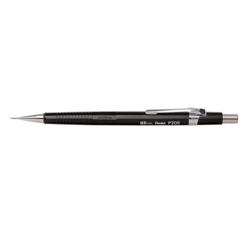 Pentel P200 Automatic Pencil Fine 0.5mm Black Barrel Pack of 12 P205