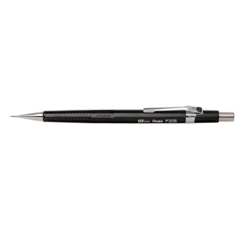 Pentel P200 Automatic Pencil Fine 0.5mm Black Barrel (Pack of 12) P205