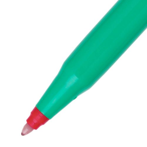 Pentel R50 Rollerball Pen Green Barrel WaterBased 0.8mm Tip 0.4mm Line Red Ballpoint & Rollerball Pens PE3923