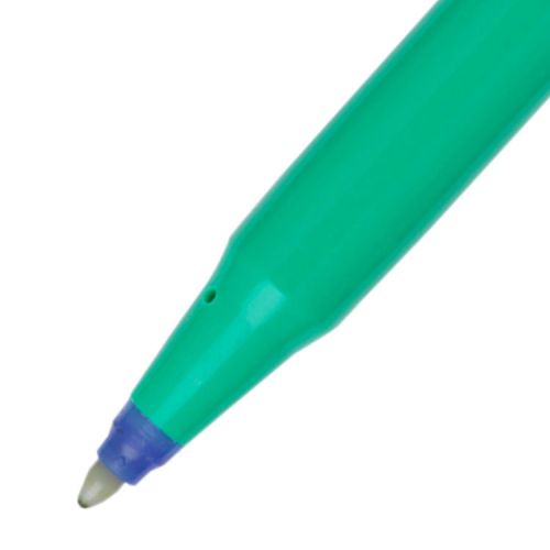 Pentel R50 Rollerball Pen Green Barrel WaterBased 0.8mm Tip 0.4mm Line Blue