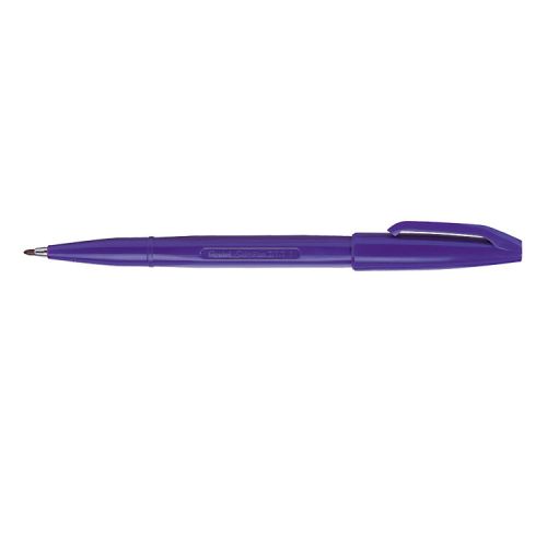 Pentel Sign Pen S520 Fibre Tipped 2.0mm Tip 1.0mm Line Blue Ref S520-C [Pack 12]