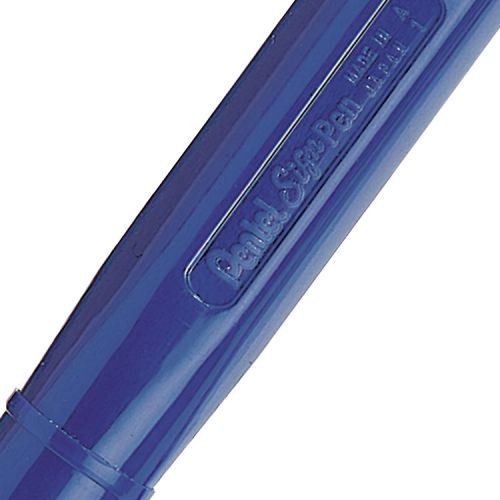 Pentel Original Sign Pen S520 Fibre Tip Pen 2mm Tip 1mm Line Blue (Pack 12) - S520-C
