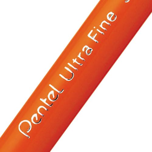 Pentel S570 Ultra Fine Pen Plastic 0.6mm Tip 0.3mm Line Red Ref S570-B [Pack 12] Pentel Co