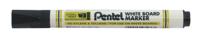 Pentel Everyday Drywipe Marker Chisel Tip Line Width 4.5mm - 1.8mm Black (Pack 12) - MW86-AE