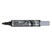 Pentel Maxiflo Whiteboard Marker Bullet Tip 3mm Line Black (Pack 12) - MWL5M-AO