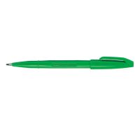 Pentel Original Sign Pen S520 Fibre Tip Pen 2mm Tip 1mm Line Green (Pack 12) - S520-D