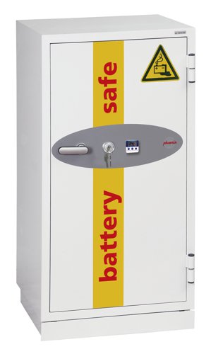 Phoenix Battery Commander BS1931K Size 1 Storage Safe with Key lock