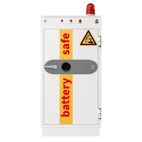 Phoenix Battery Commander Pro BS1943F Size 3 Battery Storage & Charging Safe with Fingerprint Lock VDMA Certified