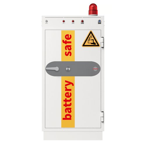 Phoenix Battery Commander Pro BS1943K Size 3 Battery Storage & Charging Safe with Key Lock VDMA Certified