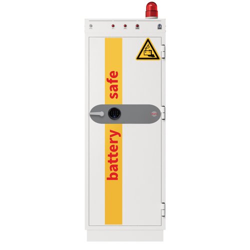 Phoenix Battery Commander Pro BS1945F Size 5 Battery Storage & Charging Safe with Fingerprint Lock VDMA Certified