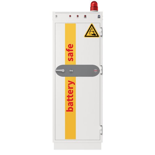 Phoenix Battery Commander Pro BS1945K Size 5 Battery Storage & Charging Safe with Key Lock VDMA Certified