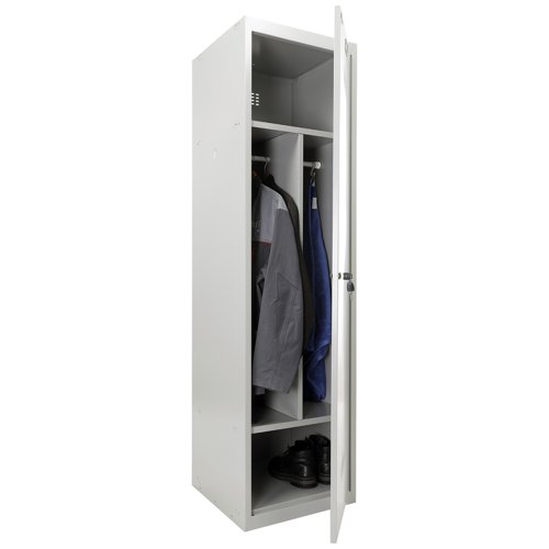 Phoenix CD Series CD1150/4GGK 1 Column 1 Door Clean & Dirty Locker in Grey with Key Lock CD1150/4GGK Buy online at Office 5Star or contact us Tel 01594 810081 for assistance