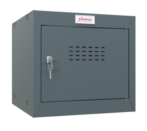 Phoenix CL Series CL0344AAK Size 1 Cube Locker in Anthracite Grey with Key Lock