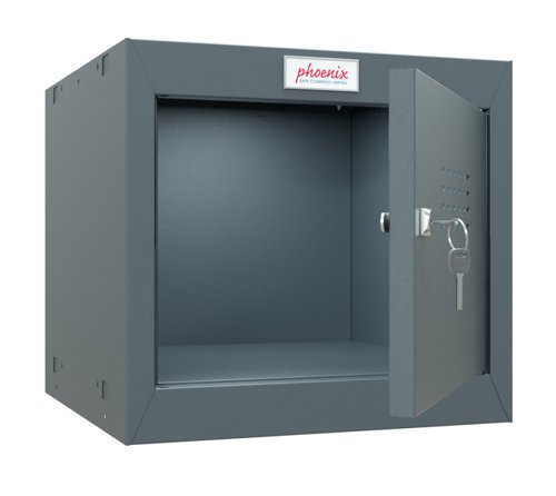 Phoenix CL Series Size 1 Cube Locker in Antracite Grey with Key Lock CL0344AAK  39876PH