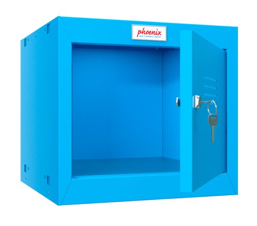 Phoenix CL Series Size 1 Cube Locker in Blue with Key Lock CL0344BBK  39862PH