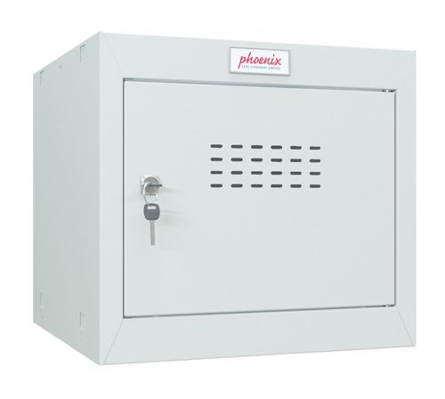 Phoenix CL Series Size 1 Cube Locker in Light Grey with Key Lock CL0344GGK