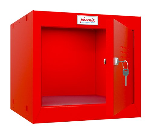 Phoenix CL Series Size 1 Cube Locker in Red with Key Lock CL0344RRK Phoenix
