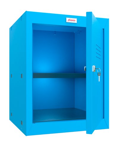 Phoenix CL Series Size 2 Cube Locker in Blue with Key Lock CL0544BBK  39890PH