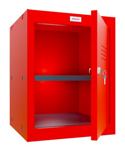 Phoenix CL Series Size 2 Cube Locker in Red with Key Lock CL0544RRK Phoenix