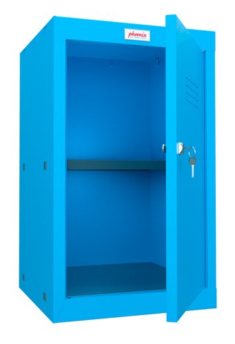 Phoenix CL Series CL0644BBK Size 3 Cube Locker in Blue with Key Lock CL0644BBK Buy online at Office 5Star or contact us Tel 01594 810081 for assistance