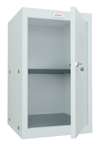 Phoenix CL Series CL0644GGK Size 3 Cube Locker in Light Grey with Key Lock CL0644GGK Buy online at Office 5Star or contact us Tel 01594 810081 for assistance