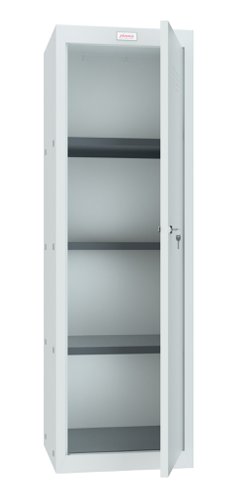 Phoenix CL Series CL1244GGK Size 4 Cube Locker in Light Grey with Key Lock CL1244GGK Buy online at Office 5Star or contact us Tel 01594 810081 for assistance