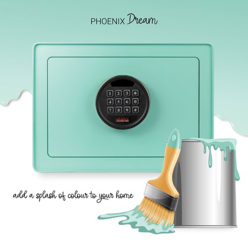 Phoenix Dream DREAM1M Home Safe in Mint with Electronic Lock Cash Safes DREAM1M