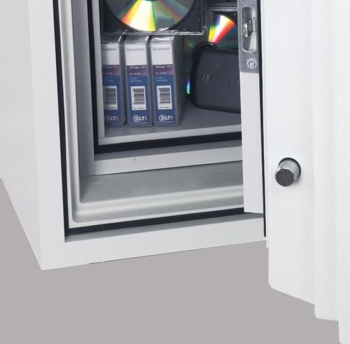57898PH | THE PHOENIX DATACARE is designed to meet the requirement of a large capacity fire protection unit for computer backup tapes and digital media such as CD’s, DVD’s and memory sticks. Suitable for use in residential or business premises. 