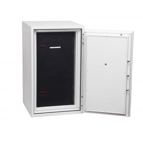 57996PH | THE PHOENIX DATA COMMANDER is designed to meet the requirement of a large capacity fire protection unit for computer diskettes, tapes and all forms of data storage. Suitable for use in commercial business premises for large volume storage. 