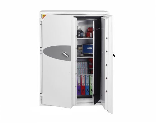THE PHOENIX DATA COMMANDER is designed to meet the requirement of a large capacity fire protection unit for computer diskettes, tapes and all forms of data storage. Suitable for use in commercial business premises for large volume storage. 