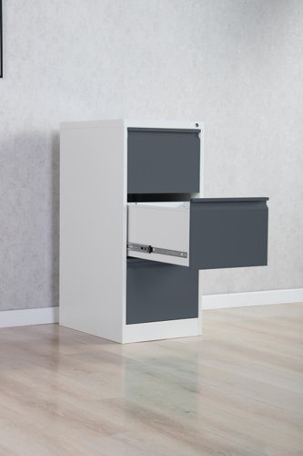 Phoenix FC Series FC1003GAK 3 Drawer Filing Cabinet Grey Body Anthracite Drawers with Key lockTHE PHOENIX FC SERIES FILING CABINETS are the perfect storage solution for your valuable documents. Able to accommodate Fools cap, A4 & A5 files.