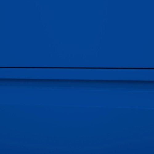 25493PH - Phoenix FC Series 3 Drawer Filing Cabinet Grey Body Blue Drawers with Key Lock - FC1003GBK
