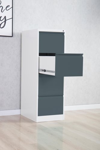 25535PH | Phoenix FC Series FC1004GAK 3 Drawer Filing Cabinet Grey Body Anthracite Drawers with Key lockTHE PHOENIX FC SERIES FILING CABINETS are the perfect storage solution for your valuable documents. Able to accommodate Fools cap, A4 & A5 files.